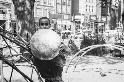 Kid on Jungle Gym