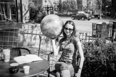 Girl Having Coffee Girl Having Coffee